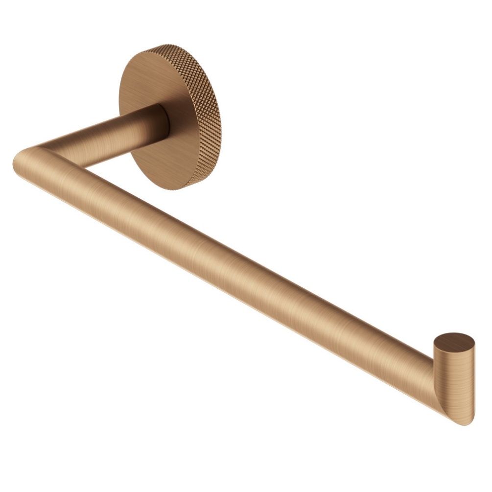 Product Cut out image of the Abacus Iso Pro Brushed Bronze Hand Towel Holder